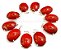 Colar Cabochão Jaspe Vermelho Prata 950 Garra - Imagem 2
