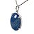 Colar Cabochão Quartzo Azul Prata 950 Garra - Imagem 3