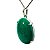 Colar Cabochão Pedra Quartzo Verde Natural Prata 950 Garra - Imagem 5