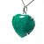 Colar Coração Pedra Quartzo Verde Natural Prata 950 Garra - Imagem 3