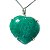 Colar Coração Pedra Quartzo Verde Natural Prata 950 Garra - Imagem 5