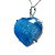 Colar Coração Quartzo Azul Natural Prata 950 Garra - Imagem 3