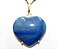 Colar Coração Quartzo Azul Natural Prata 950 Garra - Imagem 1