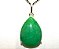 Colar Gota Lisa Quartzo Verde Prata 950 Garra - Imagem 1