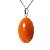 Colar Cabochão Oval Quartzo Laranja Pino Prata 950 - Imagem 5