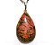 Colar Gota Pedra Unakita Natural Prata 950 Pino e Perinha - Imagem 1