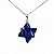 01 Pingente Nlux Merkabah Lapis Lazuli Natural Prata 950 - Imagem 3