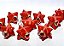 Colar Merkaba Jaspe Vermelho Natural Montagem Pino Prata 950 - Imagem 2