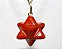 Colar Merkaba Jaspe Vermelho Natural Montagem Pino Prata 950 - Imagem 1
