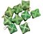Colar Merkaba Pedra Amazonita Verde Natural Argola Prata 950 - Imagem 2