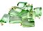 Colar Retângulo Facetado Obsidiana Verde Montagem Prata 950 - Imagem 2