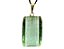 Colar Retângulo Facetado Obsidiana Verde Montagem Prata 950 - Imagem 1
