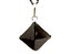 Colar Pirâmide Pedra Quartzo Fumê Natural Garra Prata 950 - Imagem 1