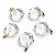 Colar Estrela de Davi Pedra Cristal Montagem Pino Dourado - Imagem 8