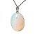 Colar Cabochão Pedra da Lua Opalina Pino e Presilha Prata 950 - Imagem 3