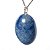 Colar Cabochão Quartzo Azul Castoação Pino Prata 950 - Imagem 3