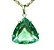 Colar Trillion Obsidiana Verde Prata 950 Montado na Garra - Imagem 1