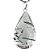 Colar Gota Pedra Cristal Extra Com Turmalina Prata 950 - Imagem 3