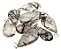 Colar Gota Pedra Cristal Extra Com Turmalina Prata 950 - Imagem 2