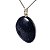 Colar Cabochão Pedra Estrela Azul Prata 950 Pino e Perinha - Imagem 3