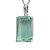 Colar Obsidiana Verde Pedra Facetado Prata 950 Garra - Imagem 2