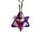 Colar Merkaba Pedra Ametista Extra Argola Pino Prata 950 - Imagem 1