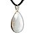 01 Pingente Nlux Gota Pedra Cristal Castoação Pino e Perinha Prata 950 - Imagem 4
