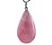 Colar Quartzo Rosa Lapidação Gota Montagem Prata 950 - Imagem 1