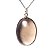Colar Cabochão Pedra Quartzo Fumê Castoação Pino Prata 950 - Imagem 4