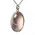 Colar Cabochão Pedra Quartzo Fumê Castoação Pino Prata 950 - Imagem 5