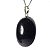 Colar Cabochão Pedra Quartzo Preto Montagem Prata 950 - Imagem 3