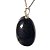 Colar Cabochão Pedra Quartzo Preto Montagem Prata 950 - Imagem 5