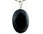 Colar Cabochão Pedra Quartzo Preto Montagem Prata 950 - Imagem 2