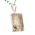 01 Pingente Nlux Gema Rutilo Ouro Facetado Montagem Prata 950 - Imagem 3