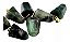 Colar Pontinha Pedra Esmeralda Natural Montagem Pino Dourado - Imagem 4