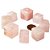 Colar Pedra Cubo Quartzo Rosa Difusor Aromaterapia Ranhurado - Imagem 2