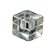 Colar Pedra Cubo Cristal Difusor Aromaterapia Ranhurado - Imagem 1