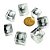 Colar Pedra Cubo Cristal Difusor Aromaterapia Ranhurado - Imagem 3