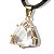 Colar Cristal Trillion Natural Facetado Garra Dourado - Imagem 3