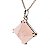 01 Pingente Nlux Pirâmide Pedra Quartzo Rosa na Garra em Prata 950 - Imagem 5