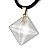 Colar Pirâmide Pedra Cristal Extra Lapidado Pino Dourado - Imagem 3