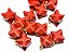 Colar Merkabah Pedra Jaspe Vermelho com Presilha Dourada - Imagem 2