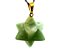 Colar Merkaba Pedra Amazonita Verde Presilha Dourado - Imagem 1