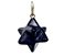 Colar Merkabah Estrela Azul Extra Pingente Argola Prata 950 - Imagem 1