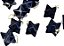 Colar Merkabah Estrela Azul Extra Pingente Argola Prata 950 - Imagem 2