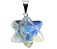 Colar Merkaba Pedra da Lua Opalina Presilha Prateada - Imagem 1