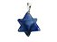 Colar Merkaba Pedra Quartzo Azul Pino e Presilha Prateado - Imagem 3