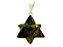 Colar Merkaba Pedra Olho de Tigre Pino Prateado - Imagem 3