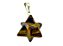 Colar Merkaba Pedra Olho de Tigre Pino Prateado - Imagem 1
