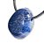 Colar Difusor Pedra Quartzo Azul Rolado Furo Aromaterapia - Imagem 2